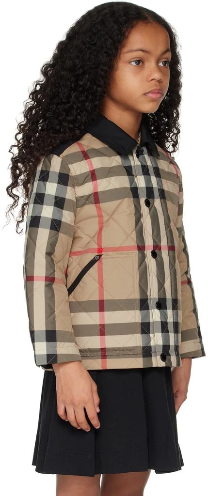 商品Burberry|Kids Beige Check Jacket,价格¥2836,第2张图片详细描述