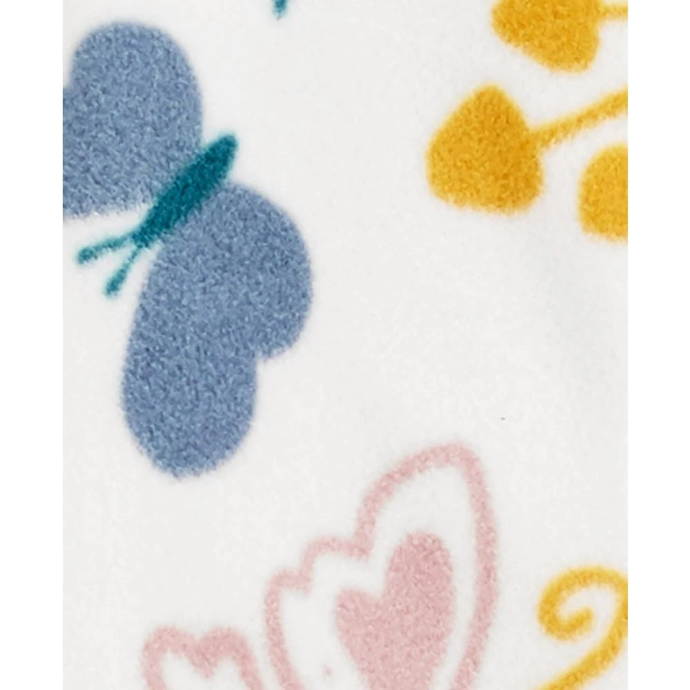 商品Carter's|Baby Girls Butterfly Snap-Up Fleece Sleep & Play Footed Coverall,价格¥125,第2张图片详细描述