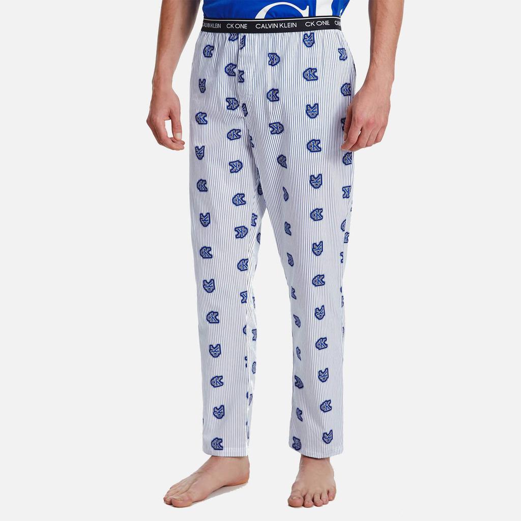 Calvin Klein Men's Sleep Pants - Logo Stripe Royalty商品第1张图片规格展示