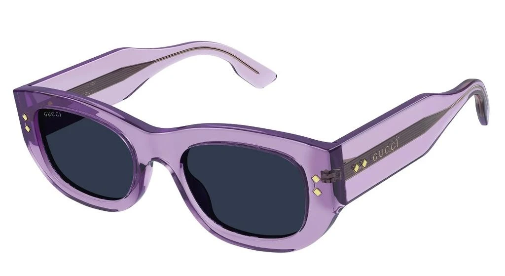 商品Gucci|Gucci Blue Rectangular Ladies Sunglasses GG1215S 003,价格¥1371,第1张图片