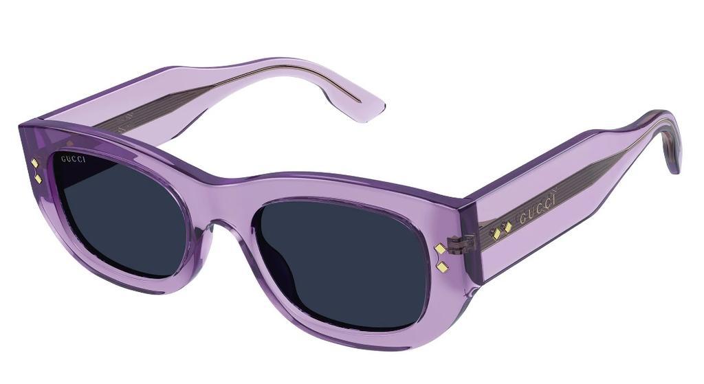 商品Gucci|Gucci Blue Rectangular Ladies Sunglasses GG1215S 003,价格¥1588,第1张图片