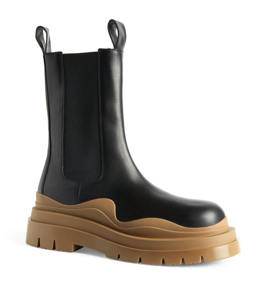 商品Bottega Veneta|Leather Tire Chelsea Boots,价格¥10895,第5张图片详细描述