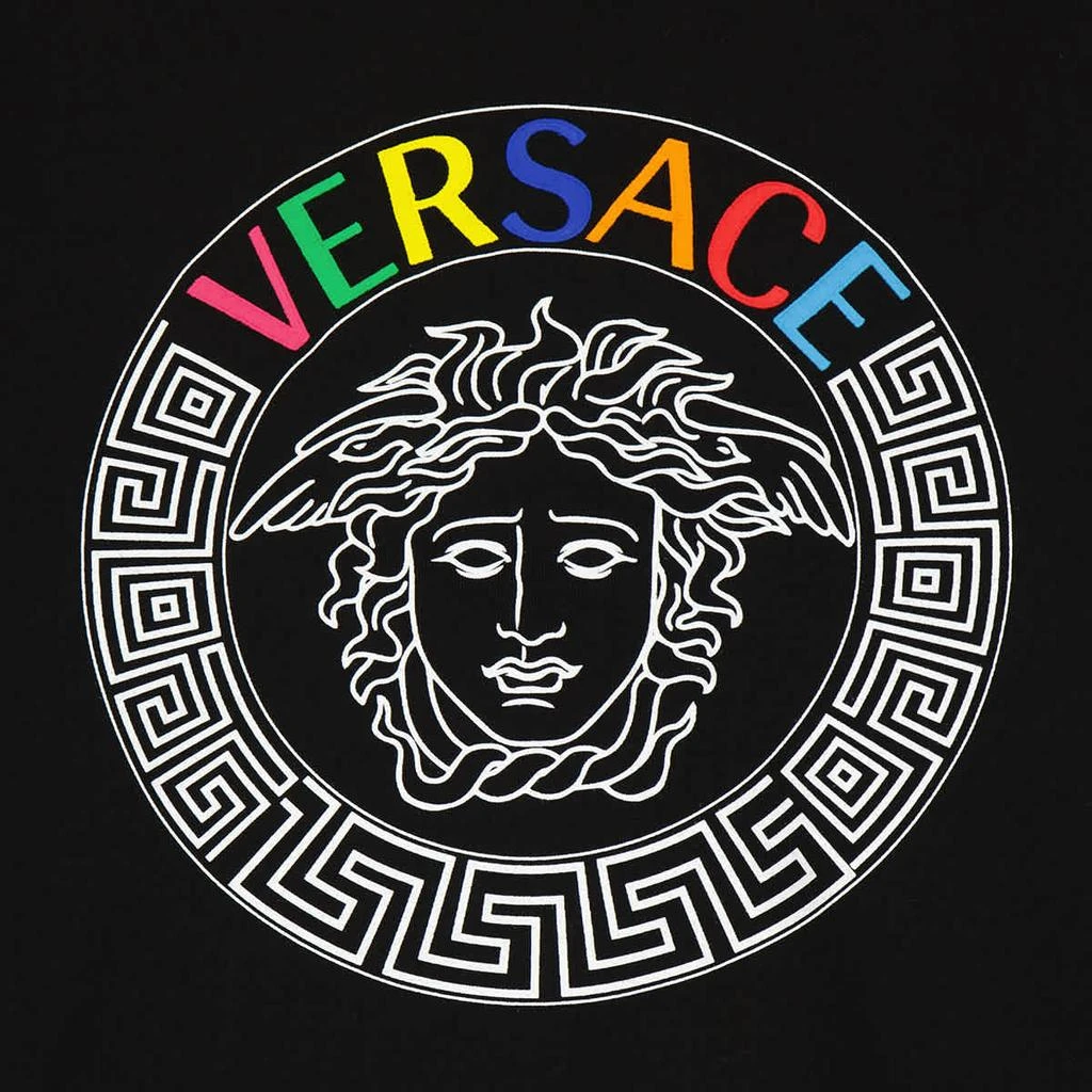 商品Versace|Versace Mens Embroidered Multi Logo Medusa Popover Hoodie, Size Small,价格¥2384,第3张图片详细描述