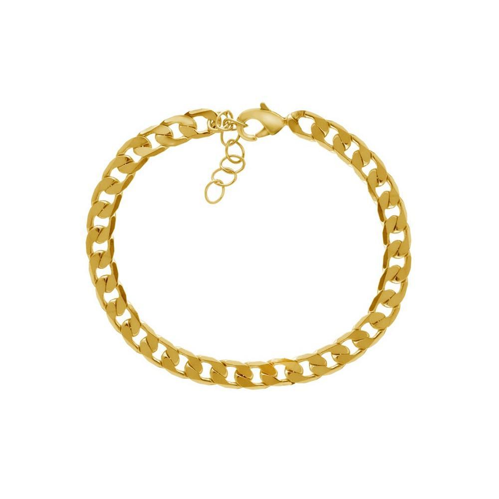 商品Essentials|18k Gold Plated Curb Link Bracelet,价格¥300,第1张图片