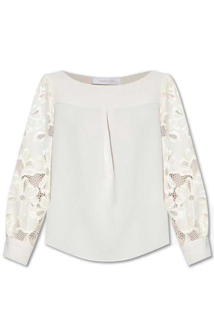 商品See by Chloé|See By Chloé Long-Sleeved Embroidered Blouse,价格¥908,第1张图片