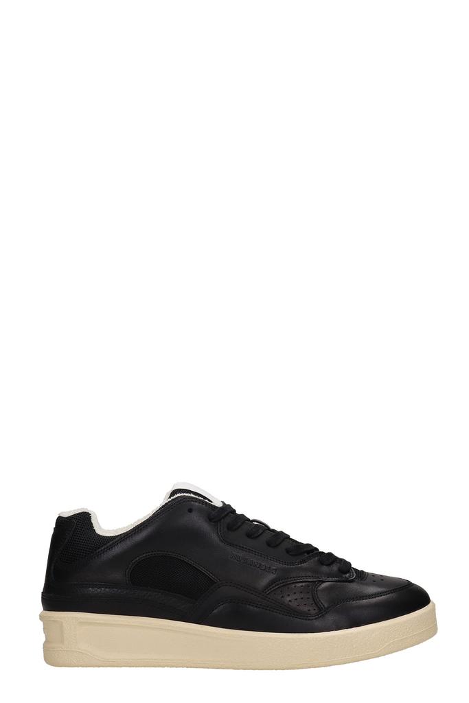 Jil Sander Sneakers In Black Leather商品第1张图片规格展示