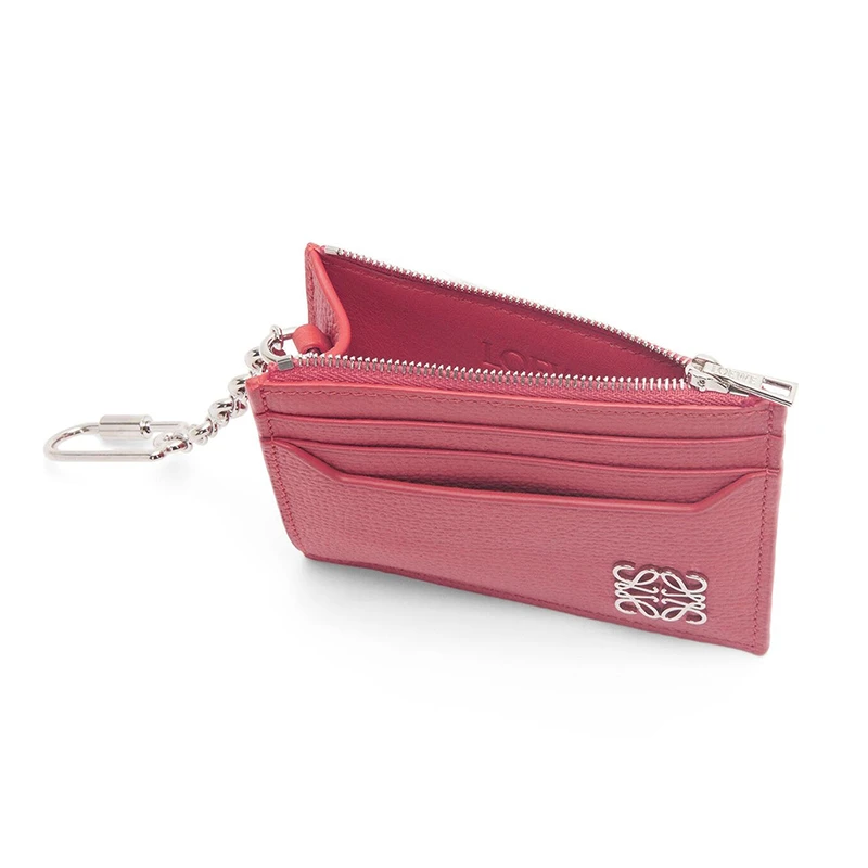 LOEWE/罗意威 22新款 女士梅花色鹅卵石纹牛皮革徽标扣方形链条硬币卡片包C821R89X01-2823 商品