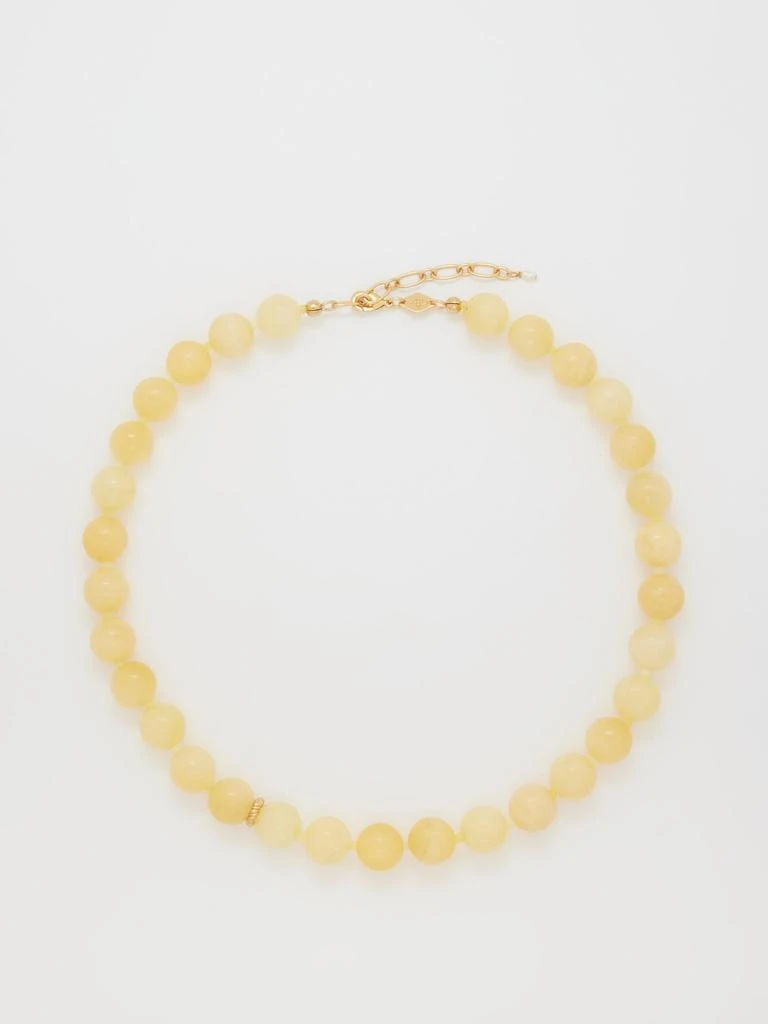 商品Anni Lu|Ball jade & 18kt gold-plated necklace,价格¥716,第1张图片