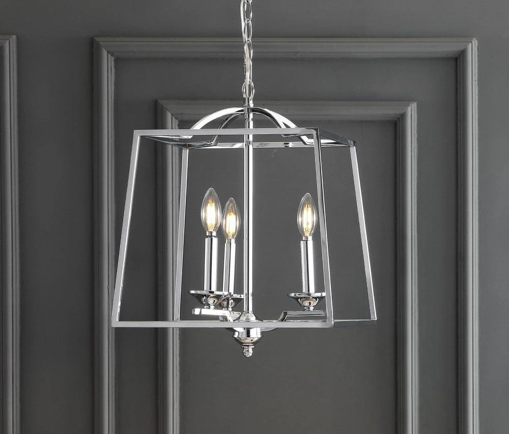 商品JONATHAN Y|Gloria 14.5" 3-light Metal LED Pendant,价格¥1664,第4张图片详细描述