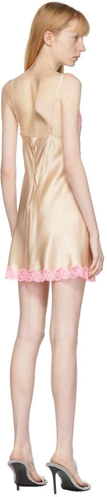 商品Alexander Wang|Beige & Pink Lace Slip Dress,价格¥960,第3张图片详细描述