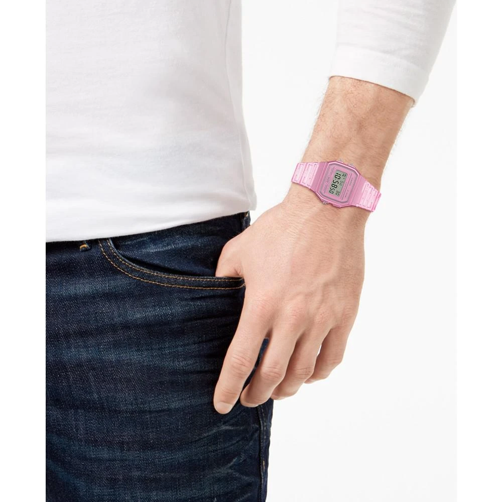商品Casio|Unisex Digital Pink Jelly Strap Watch 35.2mm,价格¥300,第2张图片详细描述