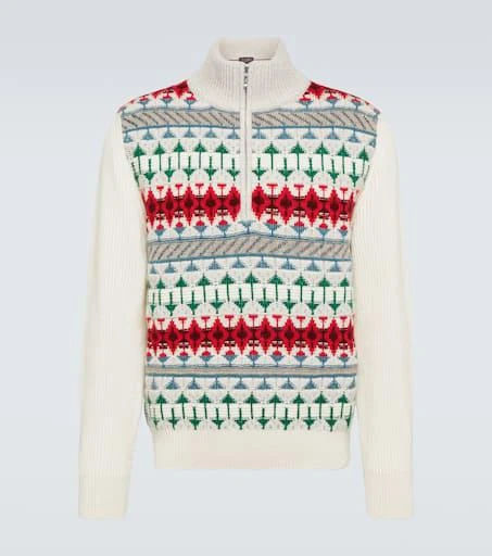 商品Loro Piana|Noel费尔岛羊绒半拉链毛衣,价格¥25774,第1张图片