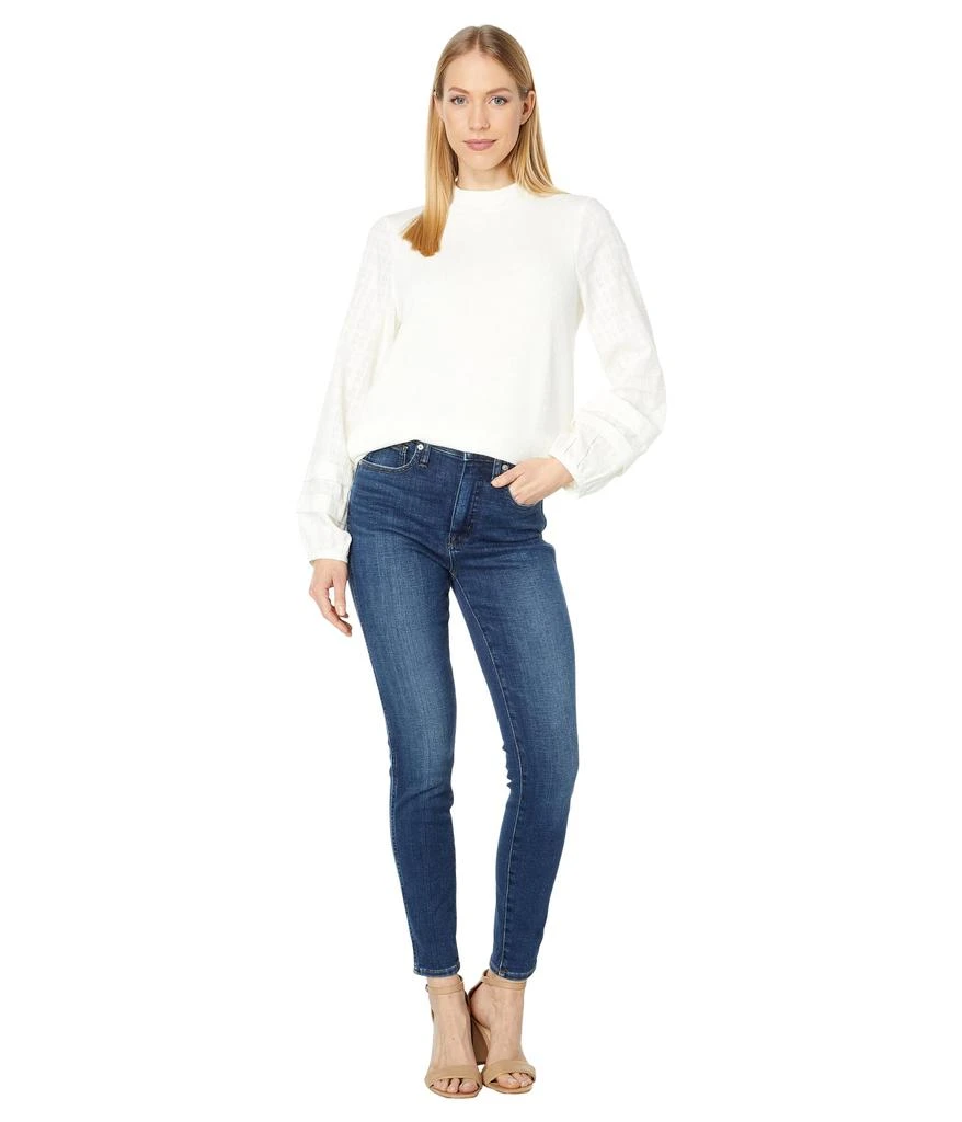 商品Madewell|Weavemix Mockneck Bubble-Sleeve Top,价格¥311,第4张图片详细描述