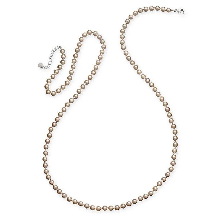 商品Charter Club|Silver-Tone Imitation Pearl Long Statement Necklace, Created for Macy's,价格¥87,第1张图片