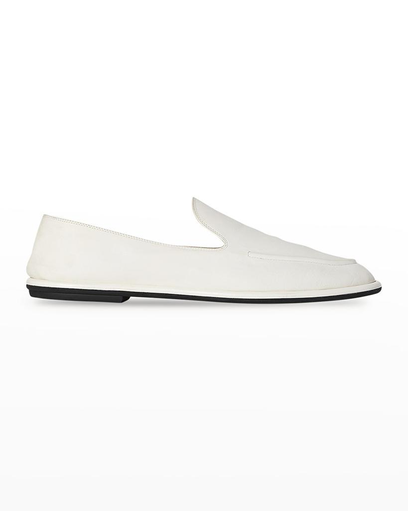 商品The Row|Canal Leather Slip-On Loafers,价格¥6585,第1张图片