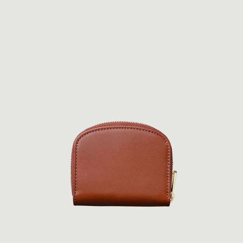 商品A.P.C.|Compact Half Moon Mini Leather Purse Hazelnut  APC PARIS,价格¥923,第3张图片详细描述