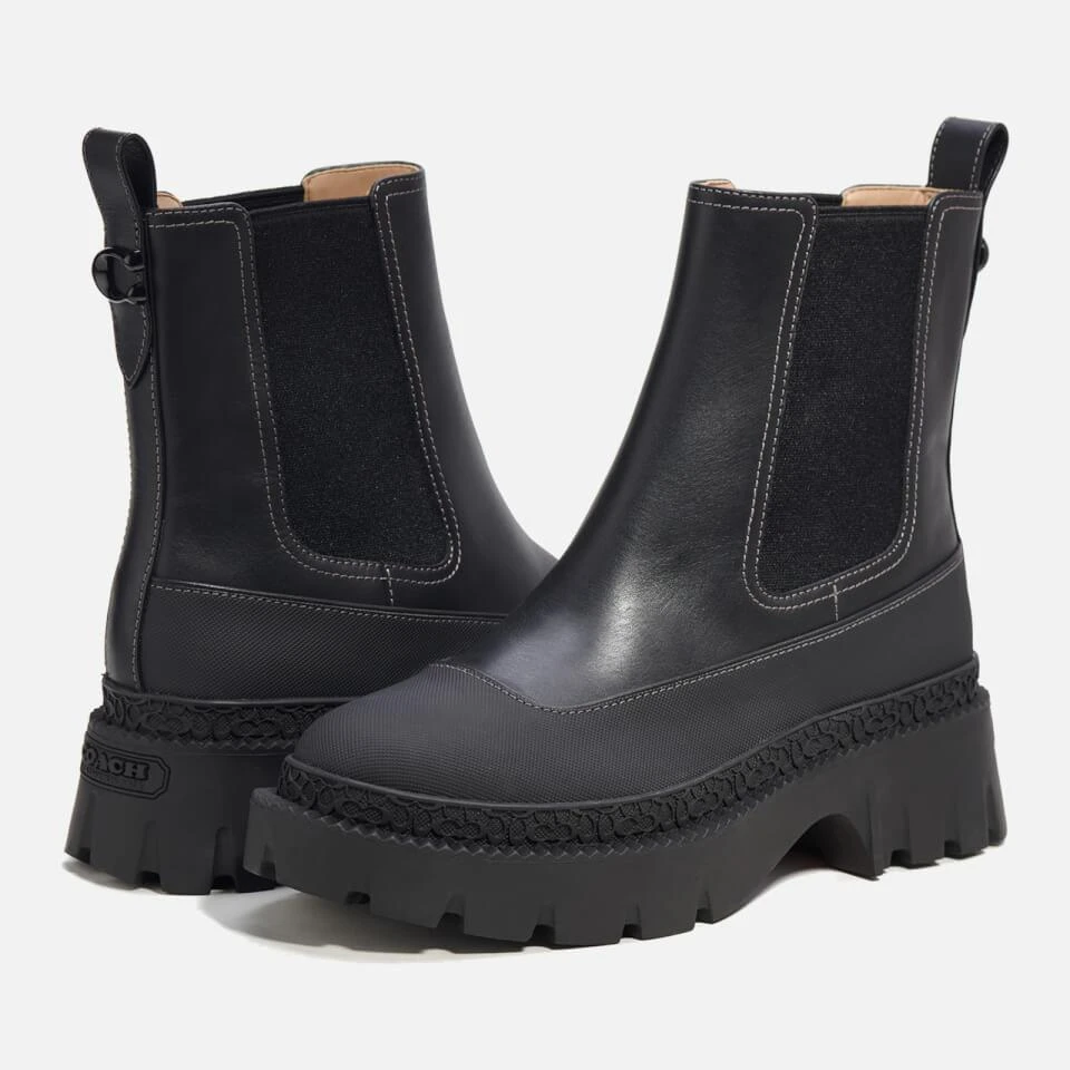 商品Coach|COACH JAYLA LEATHER CHELSEA BOOTS,价格¥2839,第3张图片详细描述