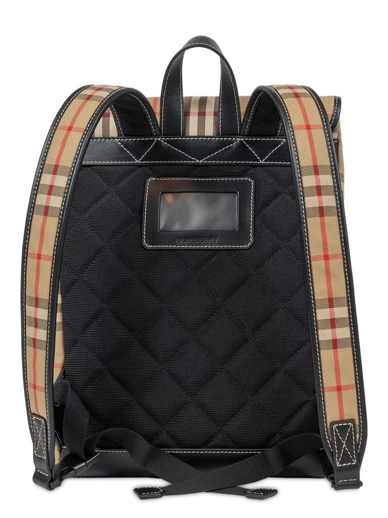 商品Burberry|Check Print Cotton Canvas Backpack,价格¥5816,第4张图片详细描述