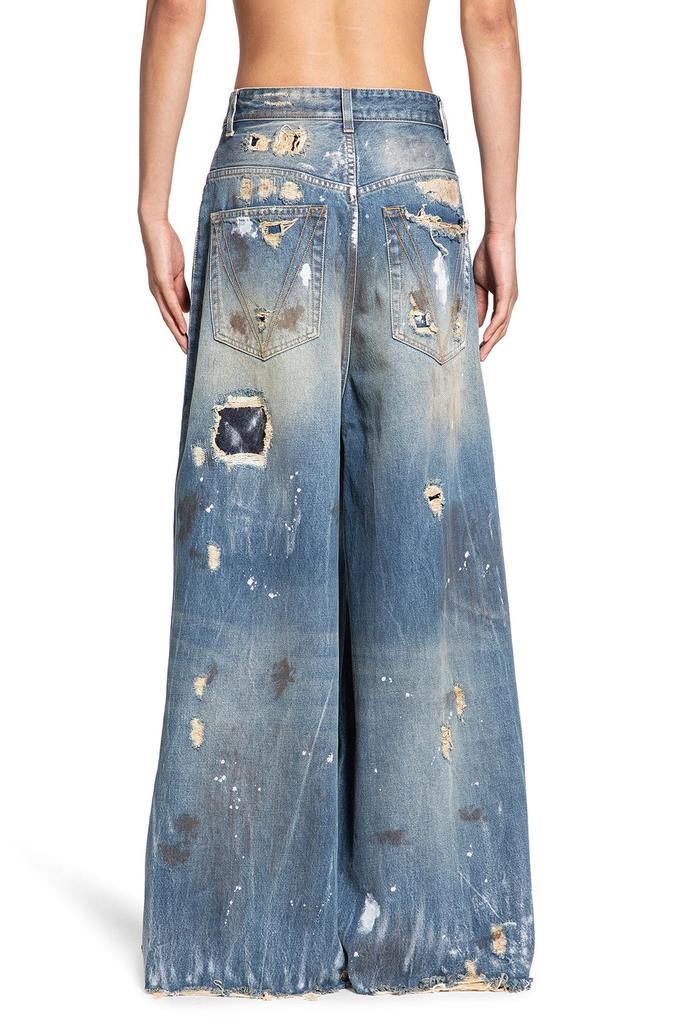 Vetements Distressed-Effect Wide-Leg Jeans – On Sale Now with Up