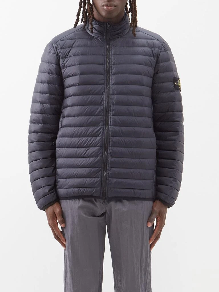 商品Stone Island|Logo-patch quilted down coat,价格¥4139,第1张图片