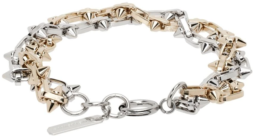 商品Justine Clenquet|Silver & Gold Nomi Bracelet,价格¥653,第2张图片详细描述