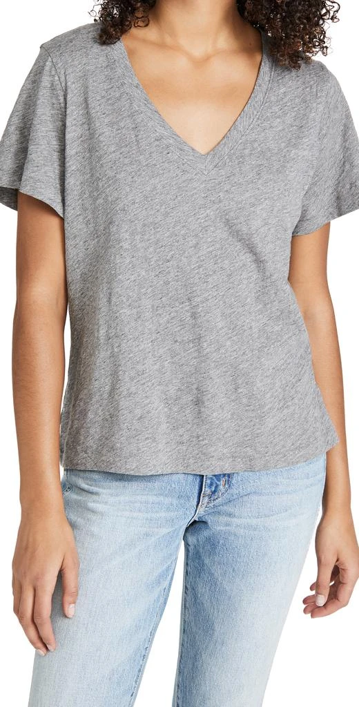 商品Madewell|Madewell Whisper 棉 V 领 T 恤,价格¥153,第1张图片