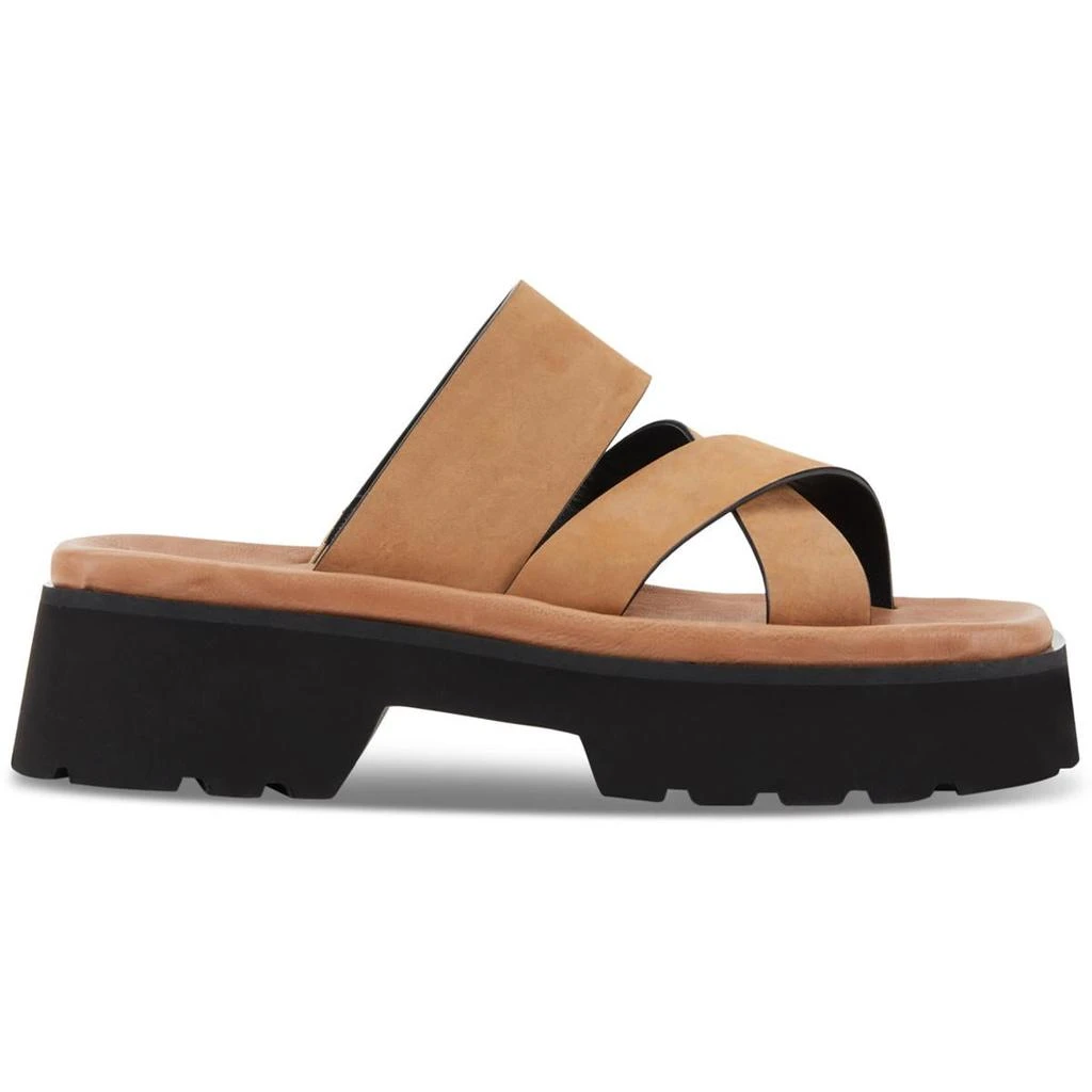 商品DKNY|DKNY Womens Rydel Leather Slip-On Platform Sandals,价格¥146,第2张图片详细描述