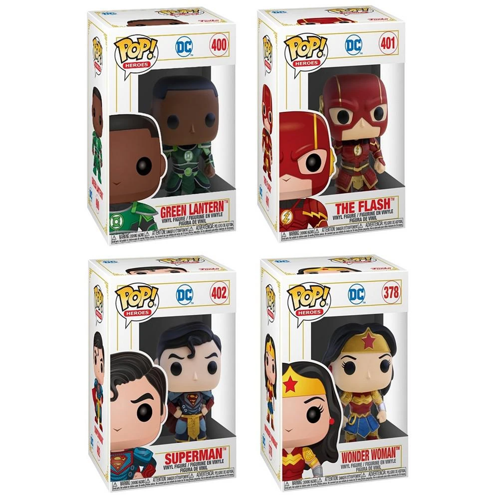 商品Funko|Heroes Pop Imperial Palace the Lantern, the Flash, Superman and Wonder Woman 4 Piece Collectors Set,价格¥362,第2张图片详细描述