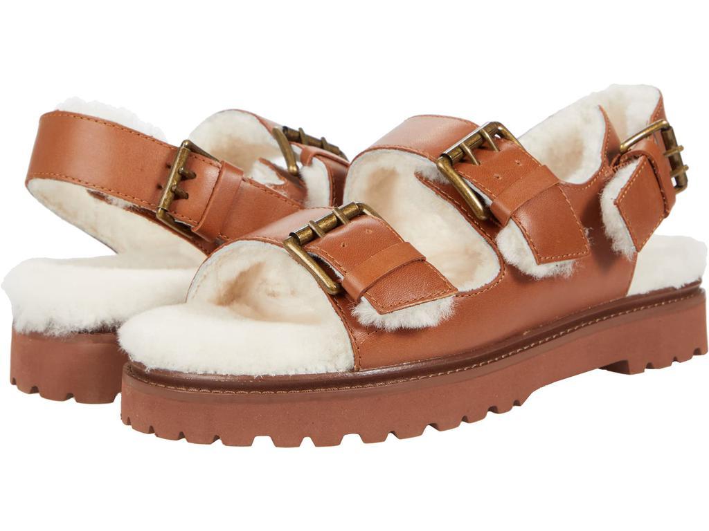 商品Madewell|The Shearling-Lined Madelyn Sandal,价格¥425,第1张图片