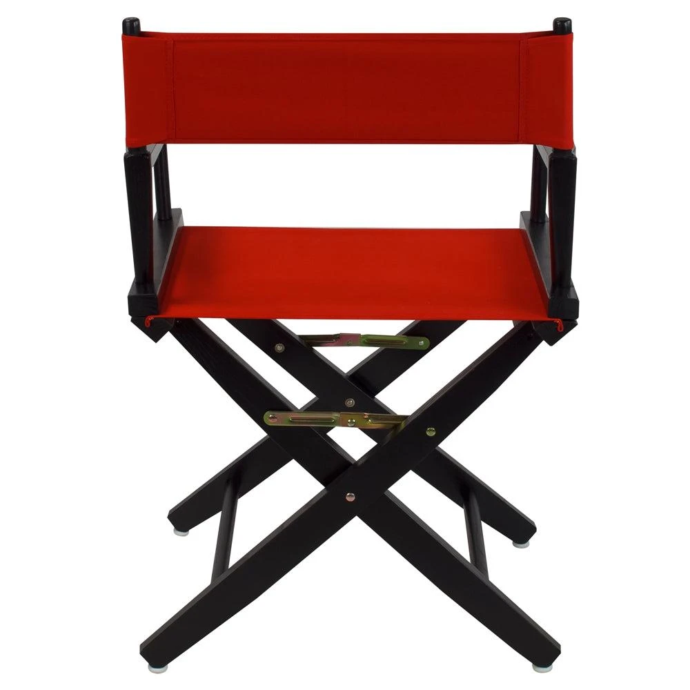 商品American Trails|Extra-Wide Premium 18"  Directors Chair Black Frame W/Red Color Cover,价格¥917,第3张图片详细描述