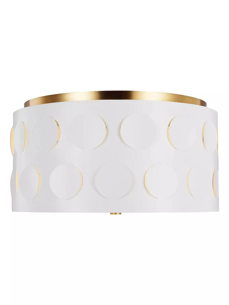 商品Kate Spade|Visual Comfort Studio Dottie Flush-Mount Polished Nickel Chandelier,价格¥4181,第1张图片