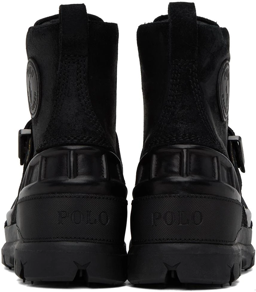 商品Ralph Lauren|Black Oslo Boots,价格¥598,第2张图片详细描述