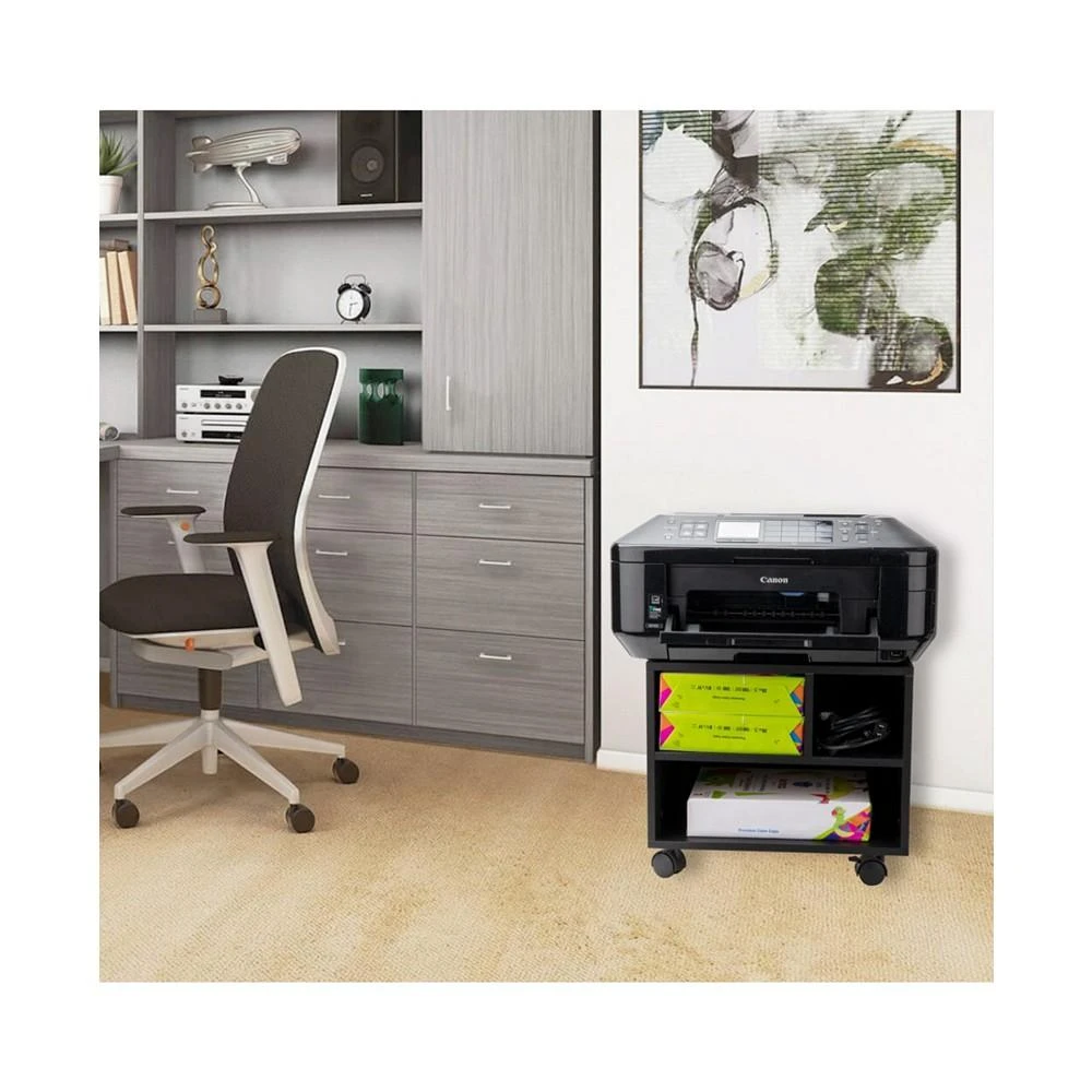 商品Mind Reader|Medium Density Fibreboard Printer Cart,价格¥625,第2张图片详细描述