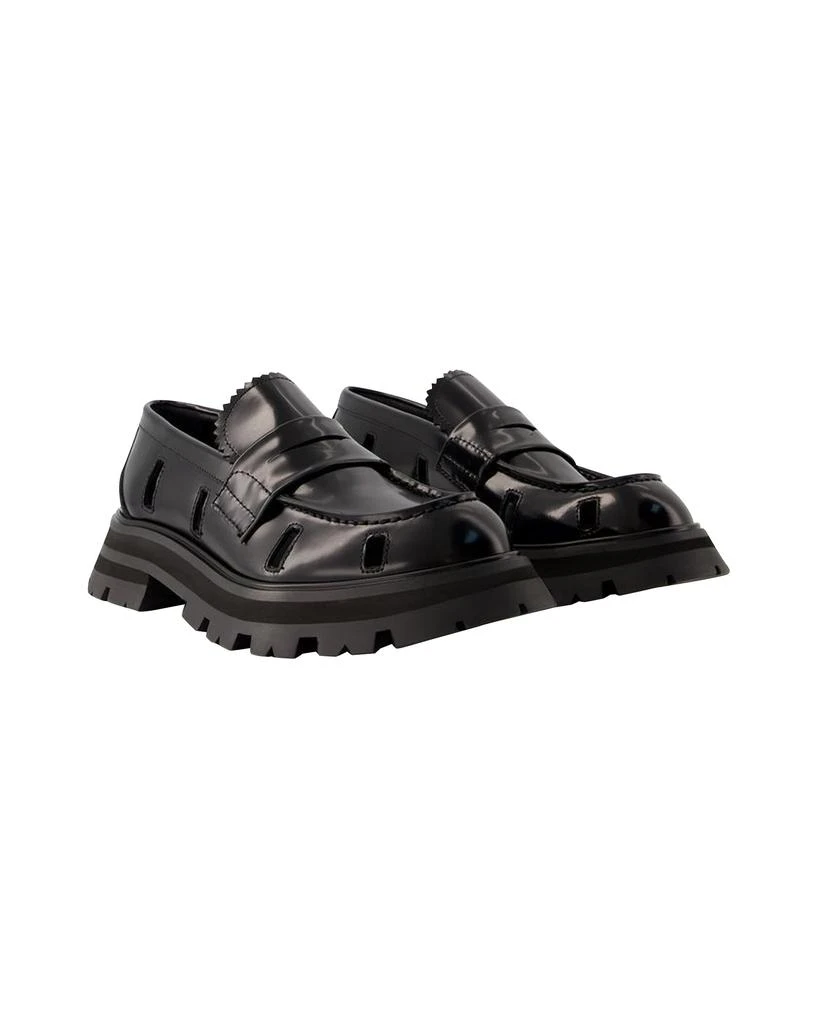 商品Alexander McQueen|Wander Ankle Boots - Alexander Mcqueen - Black/White - Leather,价格¥8299,第2张图片详细描述