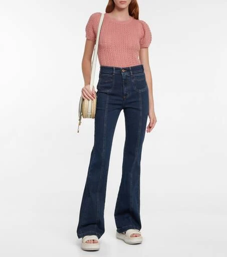 商品See by Chloé|Open-knit alpaca wool-blend top,价格¥1670,第2张图片详细描述