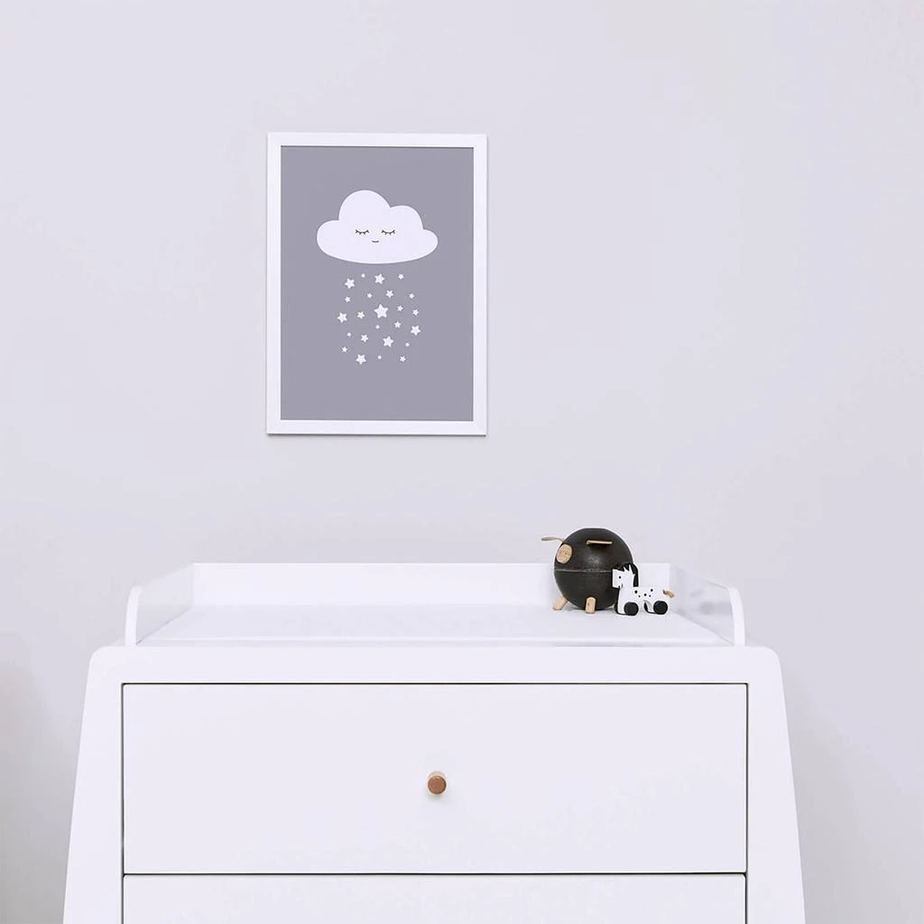 商品The Hut|Snüz Cloud Nursery Print - Grey,价格¥104,第3张图片详细描述