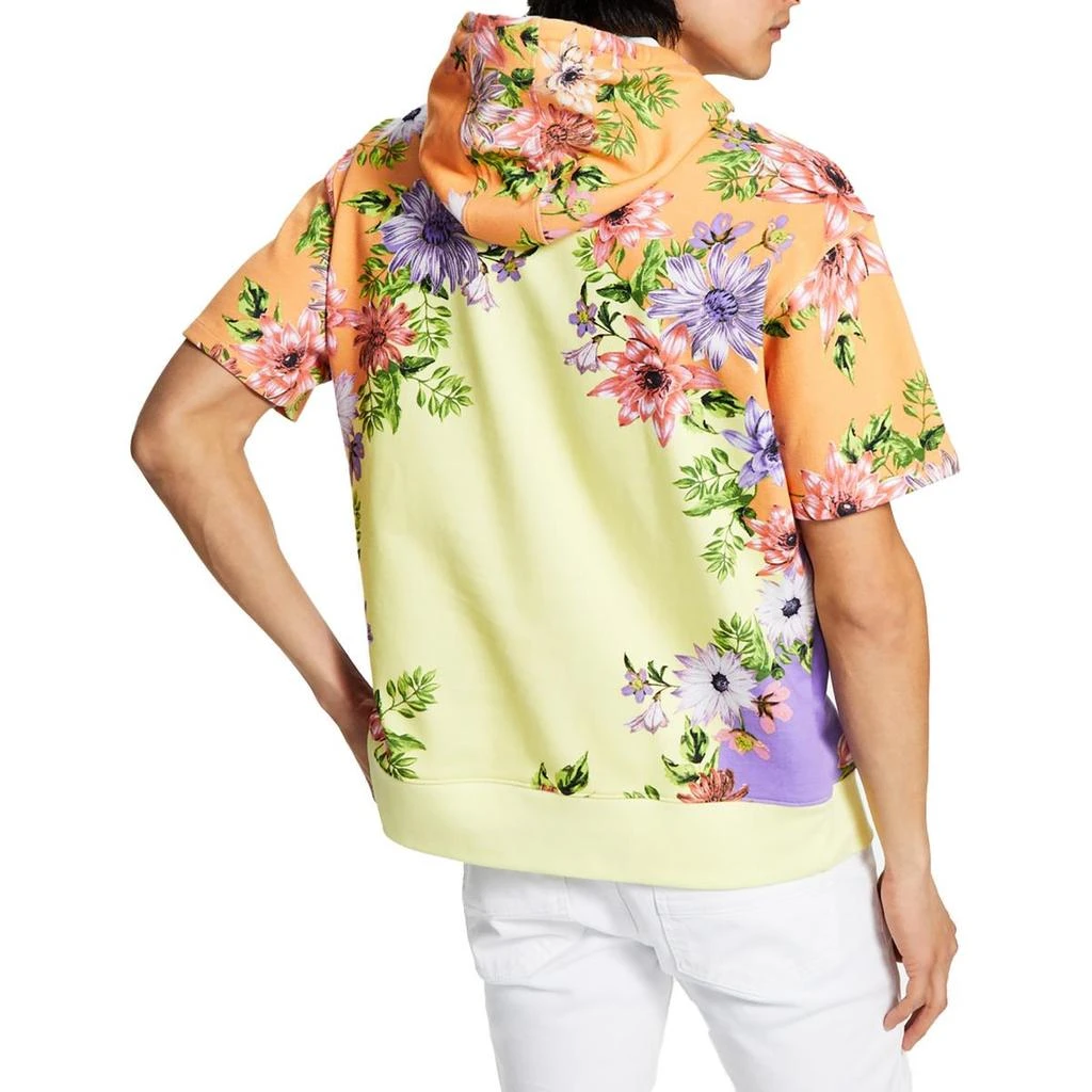 商品INC International|Mens Floral Short Sleeve Hoodie,价格¥174,第1张图片详细描述