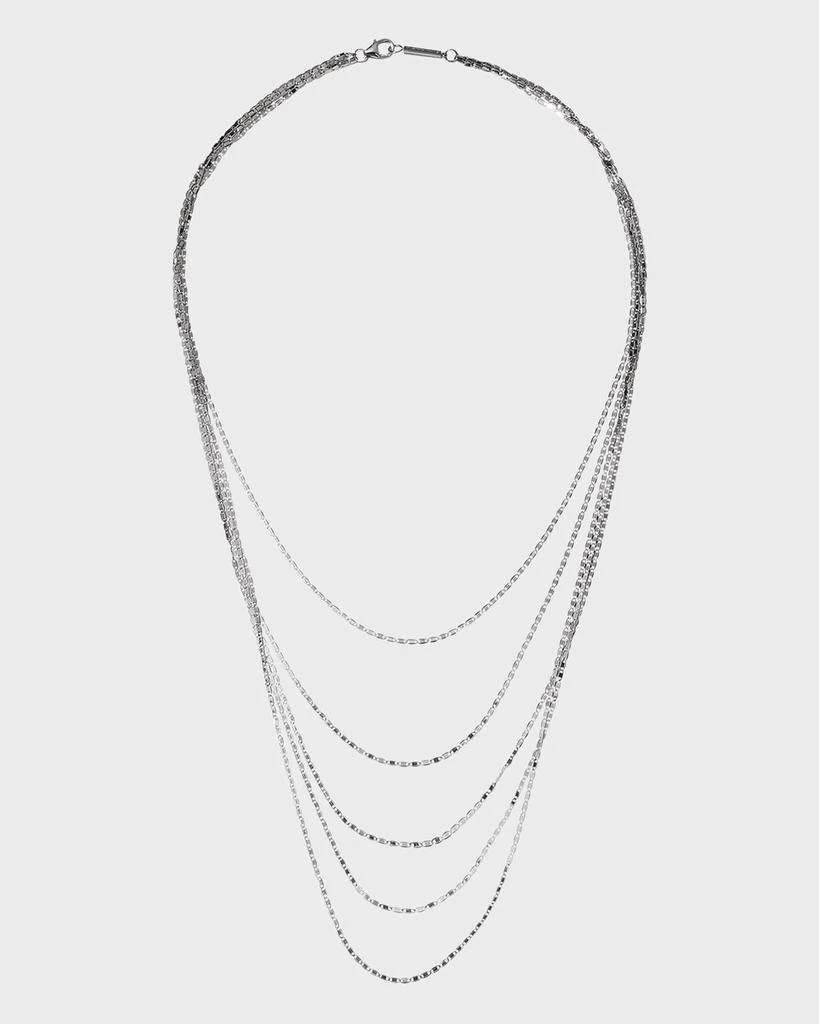 商品LANA|14k White Gold Petite Malibu Multilayer Necklace,价格¥13578,第1张图片