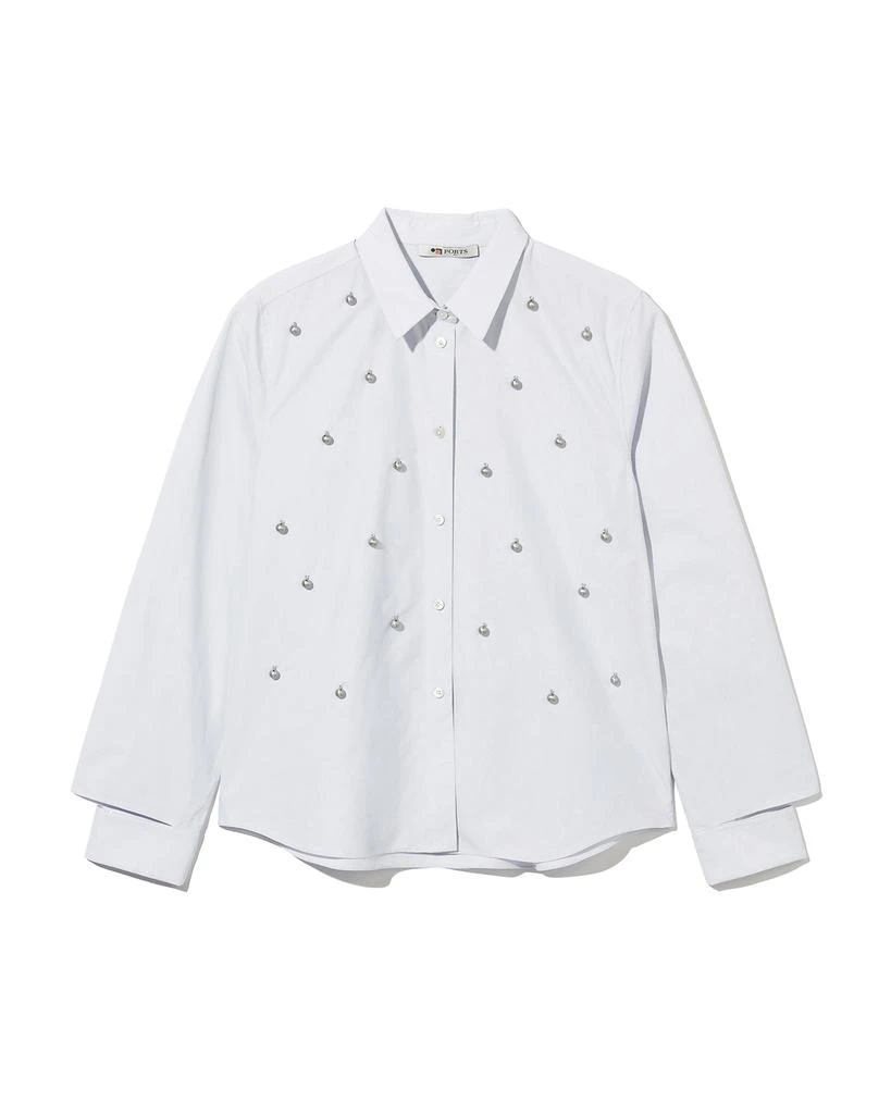 商品PORTS 1961|Embellished cotton shirt,价格¥3367,第1张图片