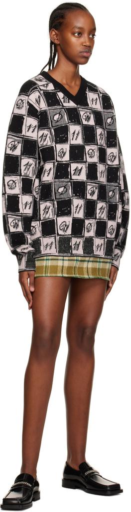 Pink Chess Board Sweater商品第4张图片规格展示