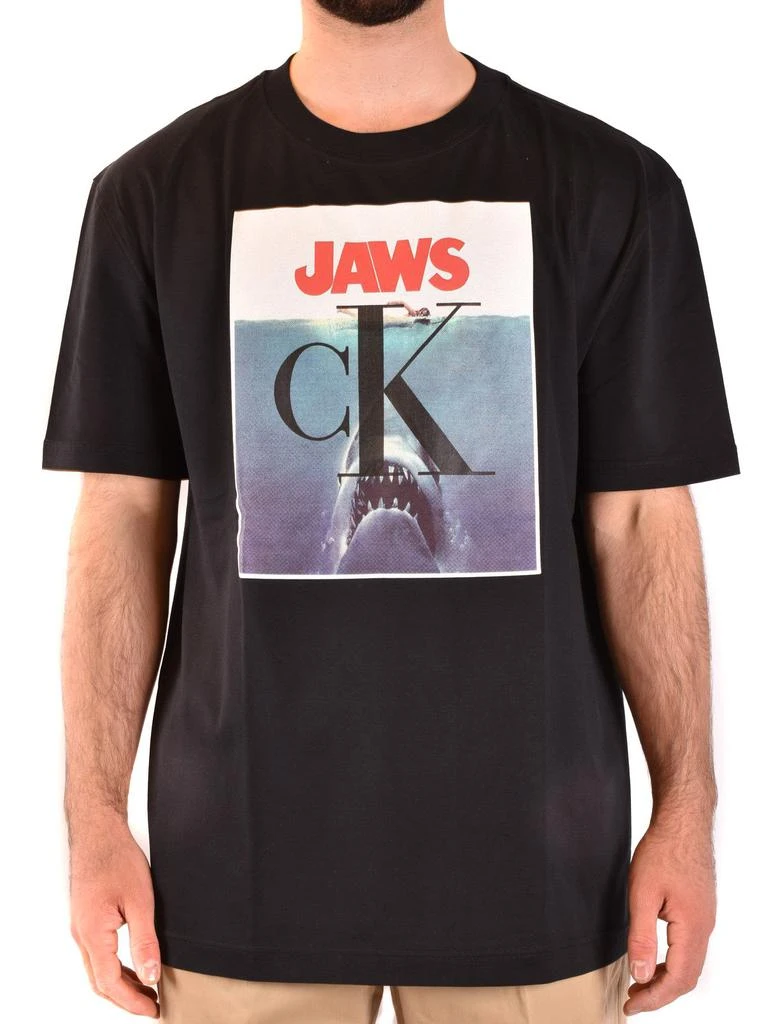 商品Calvin Klein|Calvin Klein Mens Black Other Materials T-Shirt,价格¥3242,第1张图片