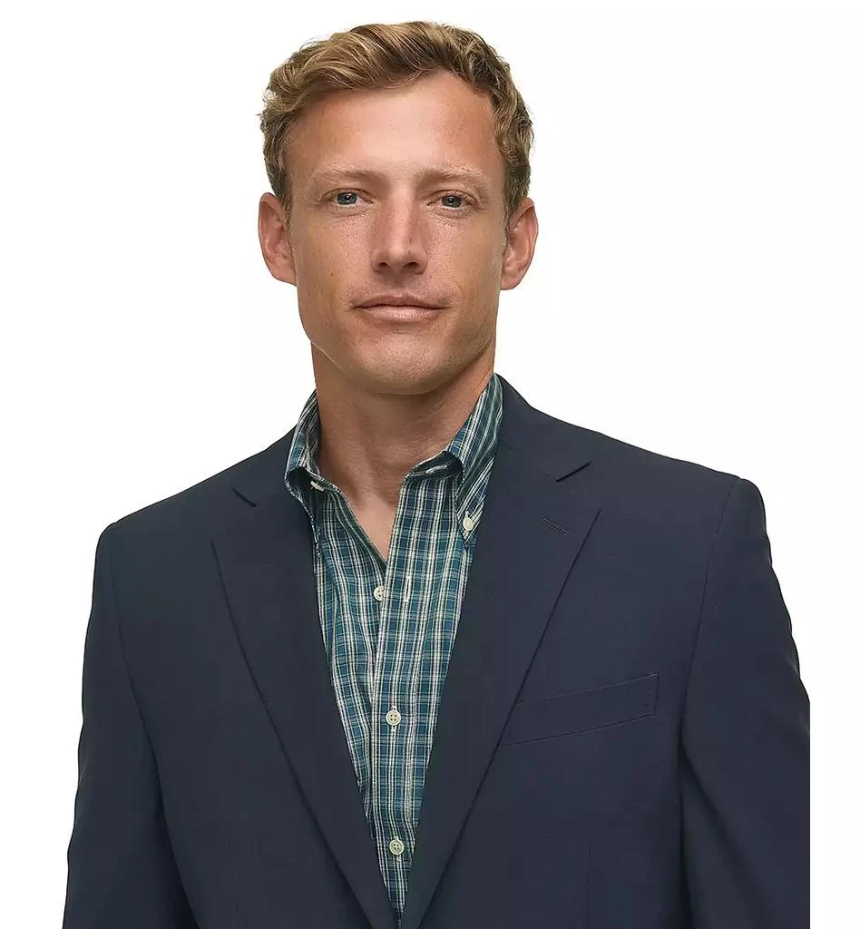 商品Brooks Brothers|Men's Classic-Fit Navy Stretch Wool Blend Blazer,价格¥2104,第3张图片详细描述