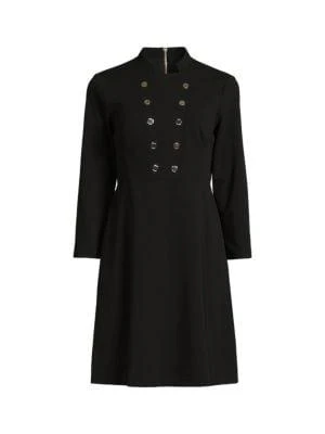 商品Tommy Hilfiger|Stand Collar A Line Dress,价格¥375,第3张图片详细描述