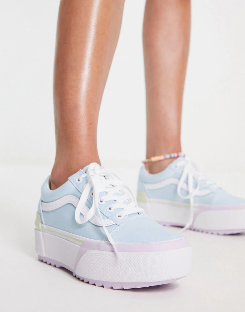 商品Vans|Vans UA Old Skool Stacked pastel trainers in multi,价格¥713,第1张图片