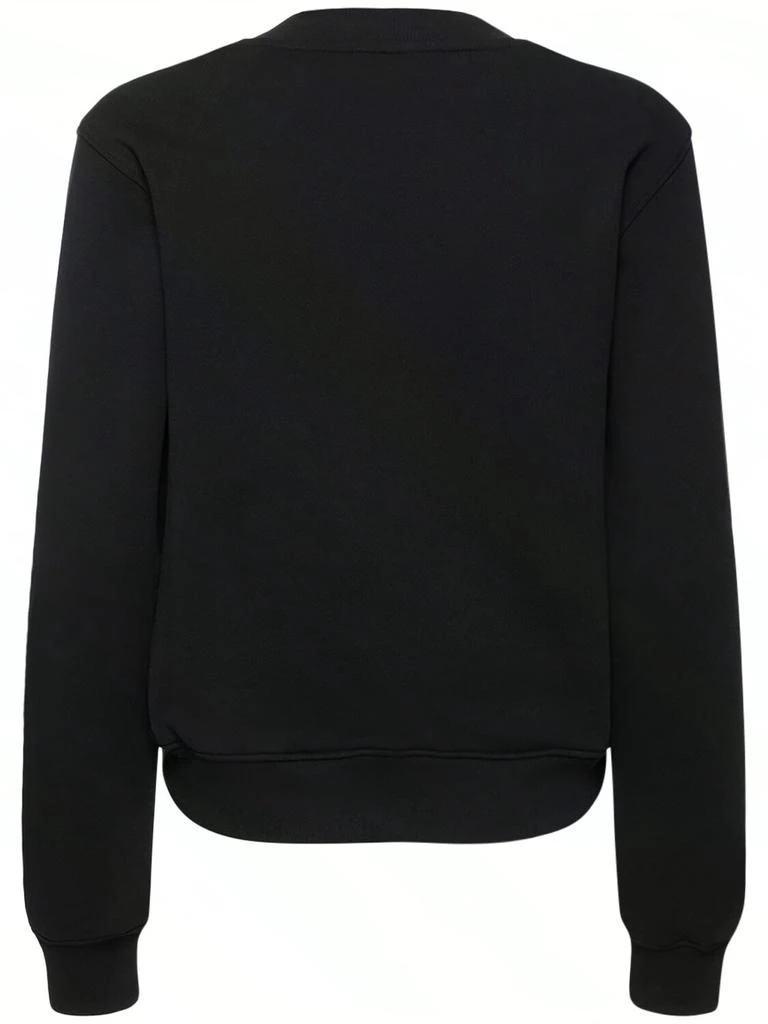 商品Moschino|Jersey Logo Long Sleeve Crop Sweatshirt,价格¥4377,第4张图片详细描述