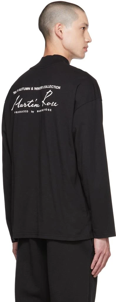 商品Martine Rose|Black Printed Long Sleeve T-Shirt,价格¥724,第3张图片详细描述