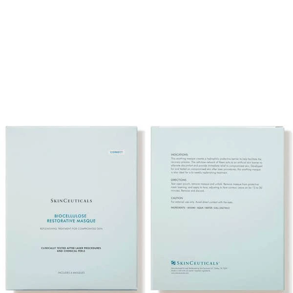 商品SkinCeuticals|SkinCeuticals Biocellulose Restorative Sheet Mask (6 Pack),价格¥989,第4张图片详细描述
