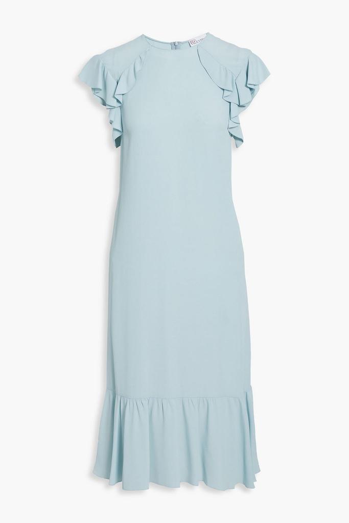 商品RED Valentino|Ruffled crepe de chine midi dress,价格¥2103,第1张图片