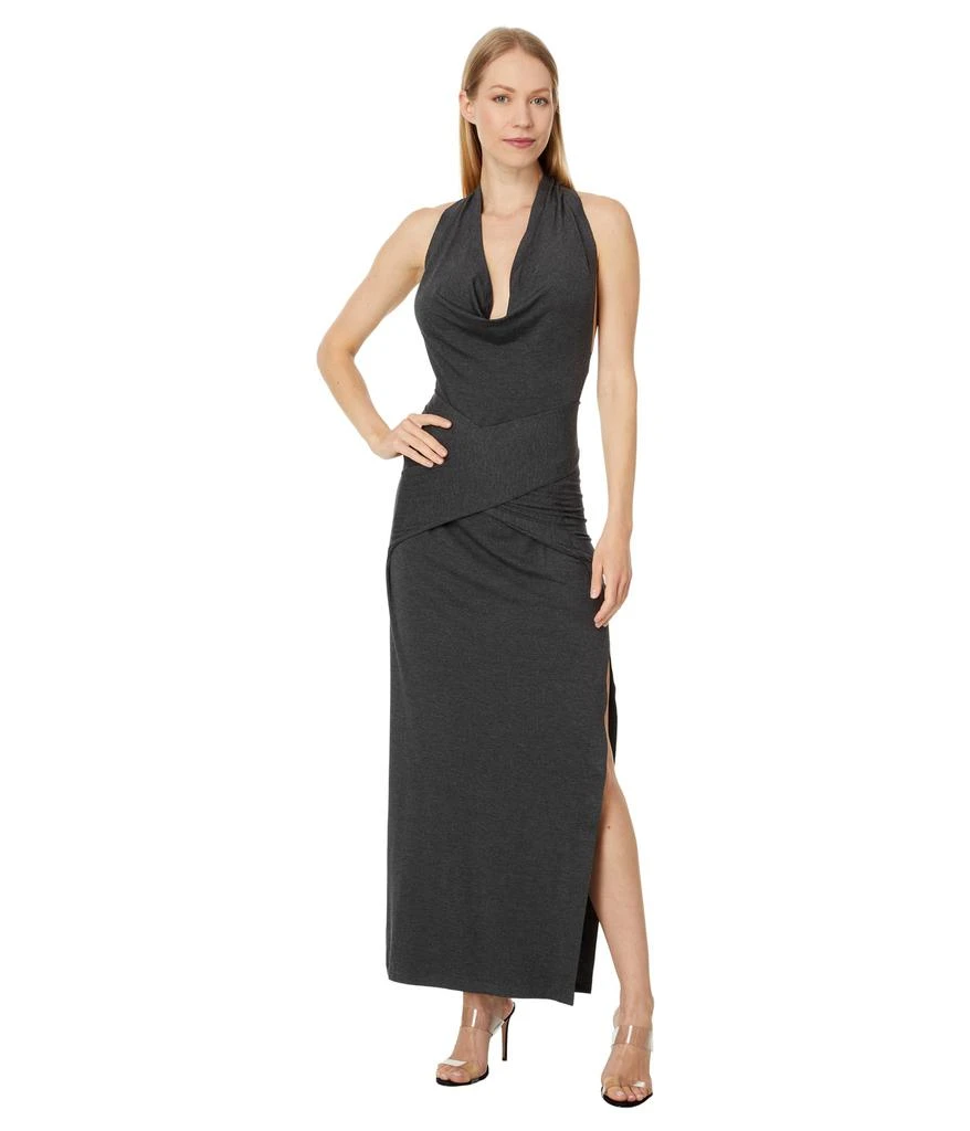 商品Norma Kamali|Neeta Tie Front Side Slit Gown,价格¥848,第1张图片