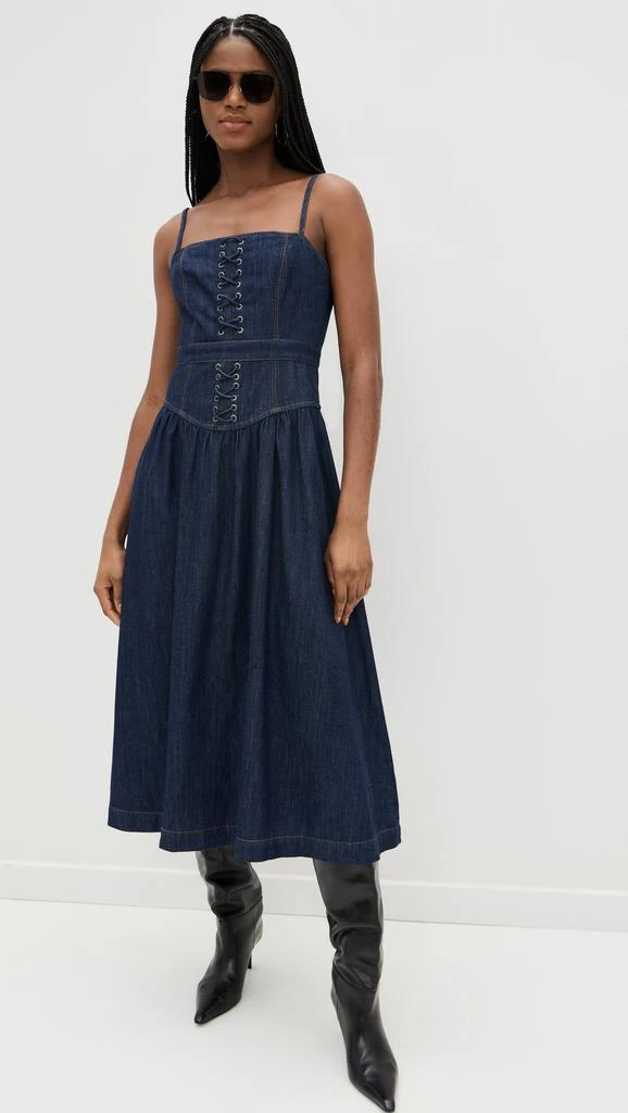商品Reformation|Florentina Denim Midi Dress,价格¥732,第5张图片详细描述